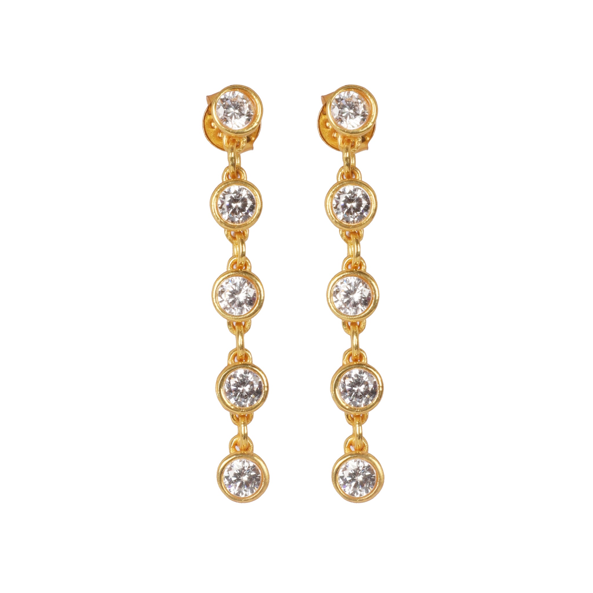 Crystal Tennis Earrings