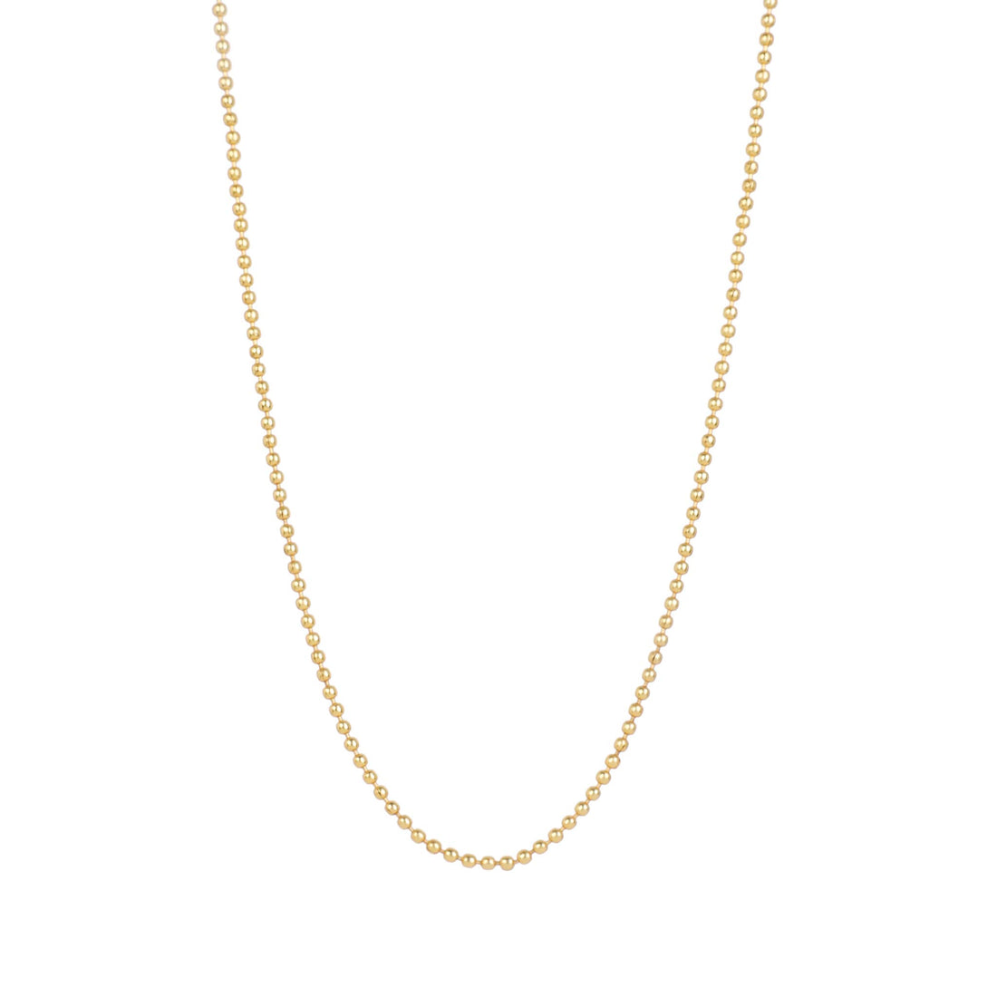 Beaded Chain Necklace Gold 17" - Lila Rasa