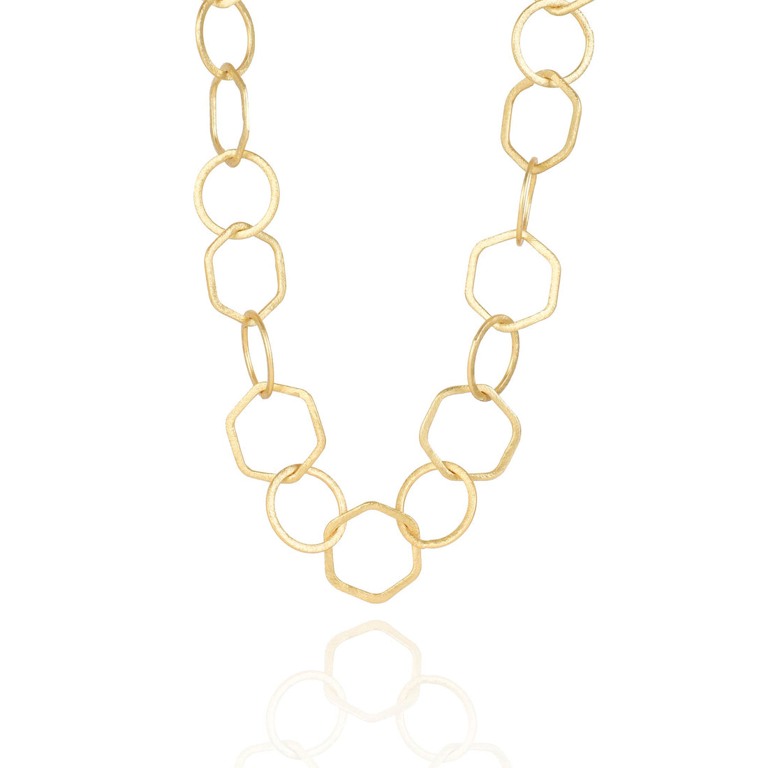 Hexagonal Loop Chain Gold - Lila Rasa