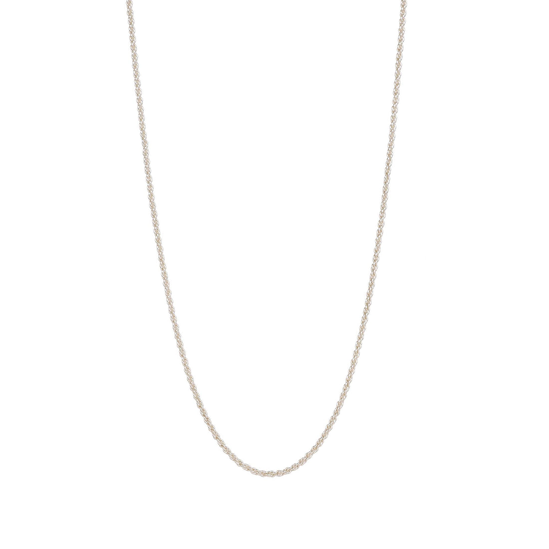 Rope Chain Necklace Silver 17" - Lila Rasa