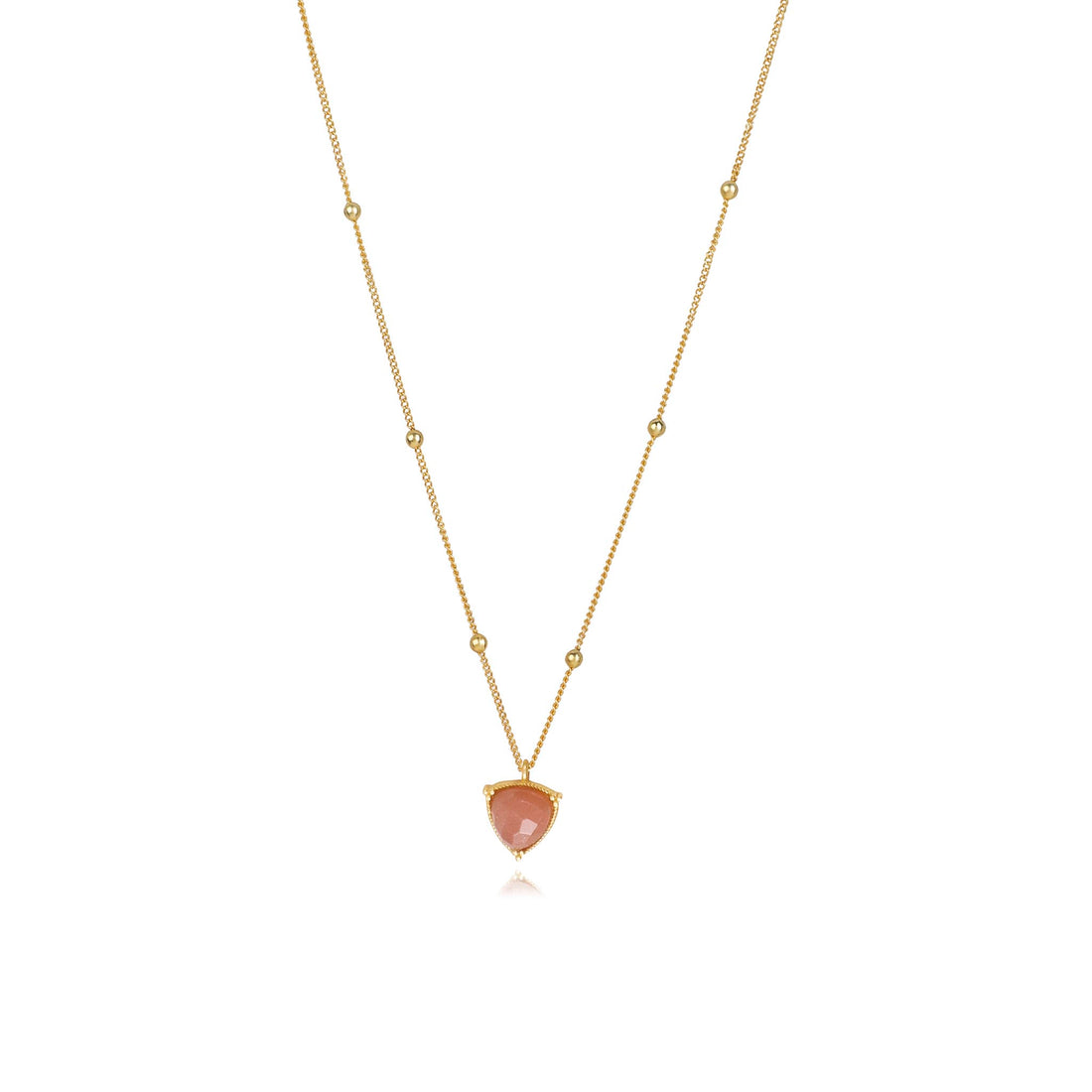 Stellar Elegance - Chakra Necklace Moon Peach - Lila Rasa