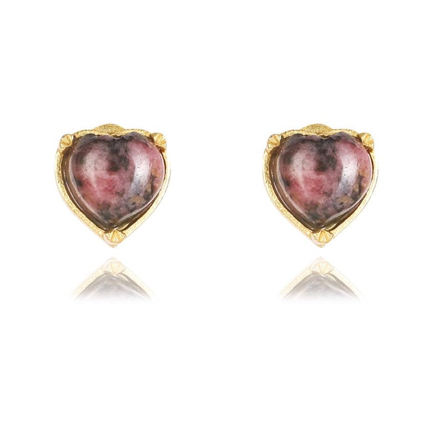 Stellar Elegance - Chakra Earrings Rhodonite - Lila Rasa