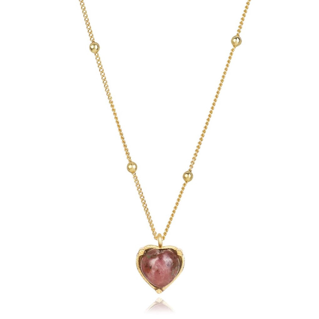 Stellar Elegance - Chakra Necklace Rhodonite - Lila Rasa